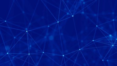 Soyut dijital arkaplan. Büyük veri görselleştirmesi. Ağ bağlantısı yapısı. Bilim geçmişi. 3d oluşturma.