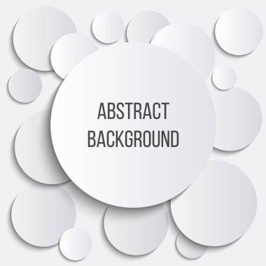 Kağıt kesme çemberi. Yuvarlak soyut vektör afişleri. Kağıt daire afiş.