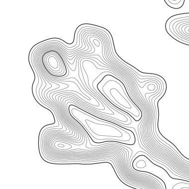 Topografik harita arka planı. Izgara haritası. Kontur. Vektör çizimi.