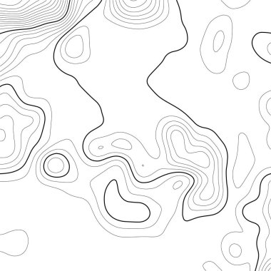 Topographic map background. Grid map. Contour. Vector illustration. clipart