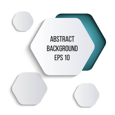 Altıgenlerle soyut arka plan. Altıgen soyut 3d arka plan. Teknoloji altıgen 3d arka plan.