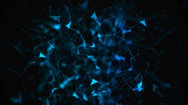 Soyut dijital arka plan. Büyük veri görselleştirmesi. Ağ bağlantı yapısı. Bilim arka planı.