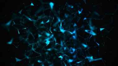 Soyut dijital arka plan. Büyük veri görselleştirmesi. Ağ bağlantı yapısı. Bilim arka planı.