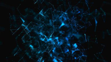 Soyut dijital arka plan. Büyük veri görselleştirmesi. Ağ bağlantı yapısı. Bilim arka planı.