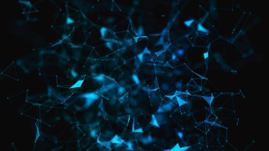 Soyut dijital arka plan. Büyük veri görselleştirmesi. Ağ bağlantı yapısı. Bilim arka planı.