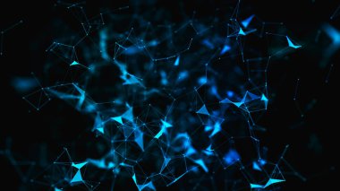 Soyut dijital arka plan. Büyük veri görselleştirmesi. Ağ bağlantı yapısı. Bilim arka planı.