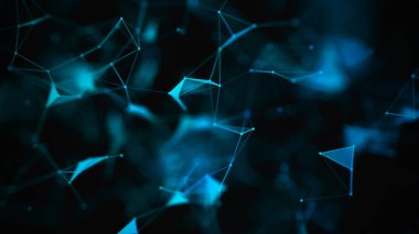 Soyut dijital arka plan. Büyük veri görselleştirmesi. Ağ bağlantı yapısı. Bilim arka planı.