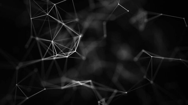 Абстрактный цифровой фон. Большая визуализация данных. Структура сетевого соединения. Научное образование
.