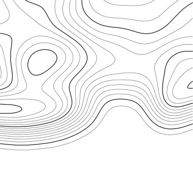 Topografik harita arka planı. Izgara haritası. Vektör çizimi .