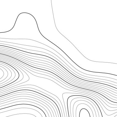 Topografik harita arka planı. Izgara haritası. Vektör çizimi .
