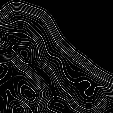 Topografik harita arka planı. Izgara haritası. Vektör çizimi .