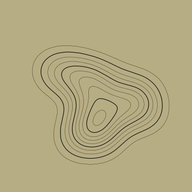 Kahverengi renklerde topografik harita arka planı. Izgara haritası. Vektör çizimi .