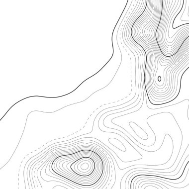 Topographic map background. Grid map. Vector illustration . clipart