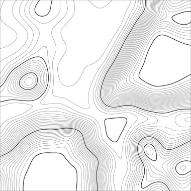 Topografik harita arka planı. Izgara haritası. Vektör çizimi .