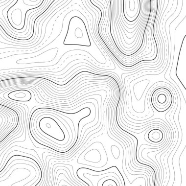 Topografik harita arka planı. Izgara haritası. Vektör çizimi .