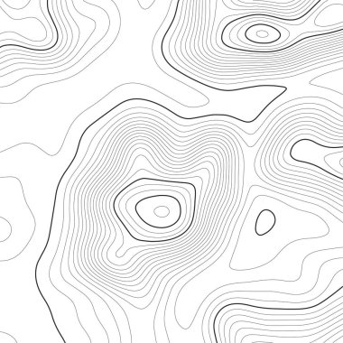 Topografik harita arka planı. Izgara haritası. Vektör çizimi .