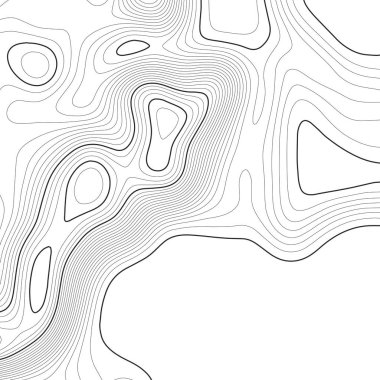 Topographic map background. Grid map. Vector illustration . clipart
