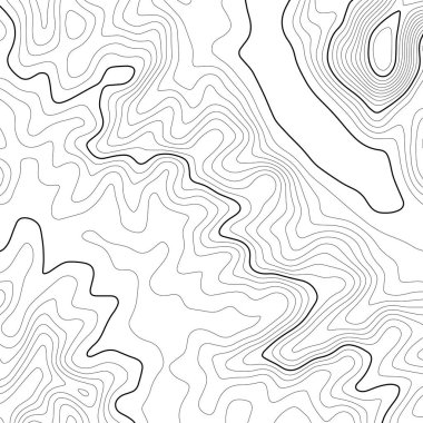 Topografik harita arka planı. Izgara haritası. Vektör çizimi .