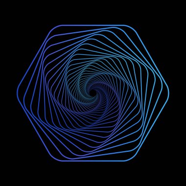 Tünel özeti. Bükülmüş renkli tünel 3d. Bükülmüş çizgiler. Logo. Tel kafes 3d yüzey tüneli.