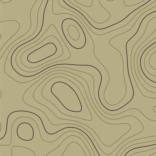 Kahverengi renklerde topografik harita arka planı. Izgara haritası. Vektör çizimi . — Stok Vektör