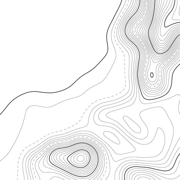 Τοπογραφική φόντο χάρτη. Χάρτης πλέγματος. Απεικόνιση διανυσματικών φορέων . — Διανυσματικό Αρχείο