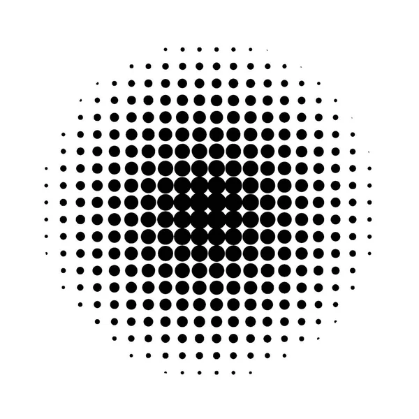 Halftooncirkels. Abstracte halftoonachtergrond. Zwarte cirkels. — Stockvector
