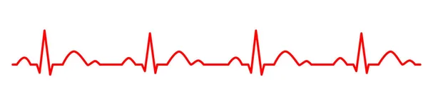 Ligne de battement de coeur. Cardiogramme. Électrocardiogramme. Illustration vectorielle . — Image vectorielle