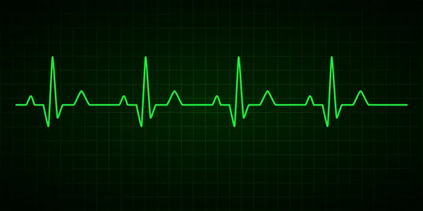 Сердцебиение. Кардиограмма. Электрокардиограмма. Векторная иллюстрация . — стоковый вектор