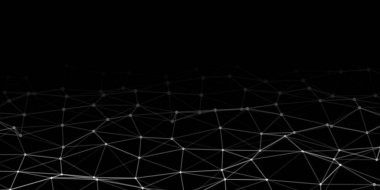 Noktaları ve çizgileri birbirine bağlayan soyut teknoloji arka planı. Ağ konsepti. Veri teknolojisi.