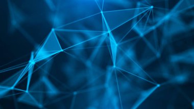 Soyut dijital arkaplan. Büyük veri görselleştirmesi. Ağ bağlantısı yapısı. Bilim geçmişi. 3d oluşturma.