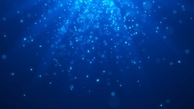Noel mavisi arka plan. Soyut sihirli ışık arka plan. Bokeh arka plan. 3d render.