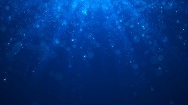 Noel mavisi arka plan. Soyut sihirli ışık arka plan. Bokeh arka plan. 3d render.