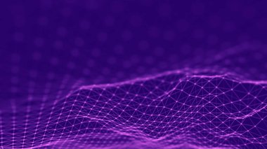 Ağ bağlantı yapısı. Soyut teknoloji arka planı. Bilim geçmişi. Büyük veri dijital arka plan. 3d render.