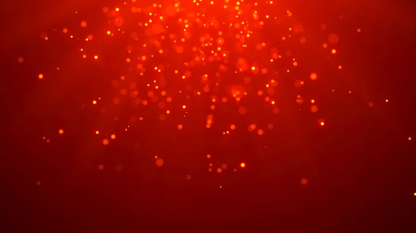 Weihnachten roter Hintergrund. abstrakte magische Licht Hintergrund. Bokeh-Hintergrund. 3D-Darstellung. — Stockfoto
