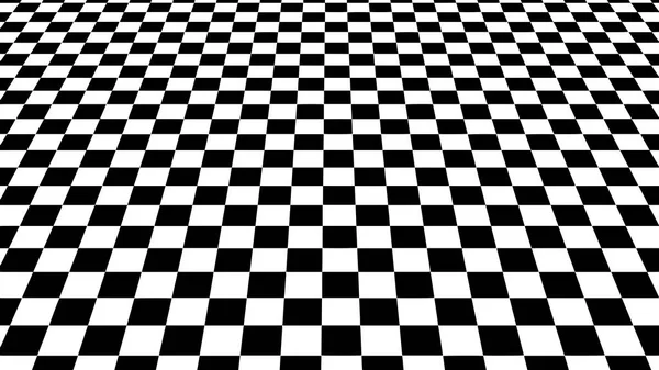 Illusione ottica vettoriale. Griglia astratta con quadrati in bianco e nero . — Vettoriale Stock
