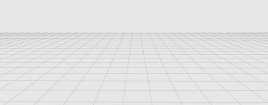 Perspektif ızgara arka planı. Soyut vektör tel kafesi peyzaj. Soyut örgü arka plan. Vektör çizimi.