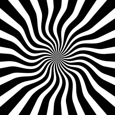 Siyah beyaz çizgilerle soyut optik yanılsama. Hareket çizgileri yanılsaması.