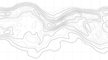Topografya haritası arka planı. Vektör coğrafi kontur haritası.