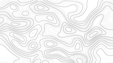 Topografya haritası arka planı. Vektör coğrafi kontur haritası.