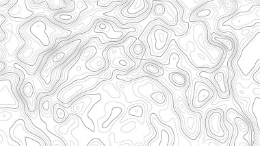 Topografya haritası arka planı. Vektör coğrafi kontur haritası.