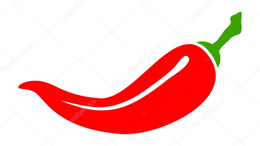 Vector chili hot peppers icon.