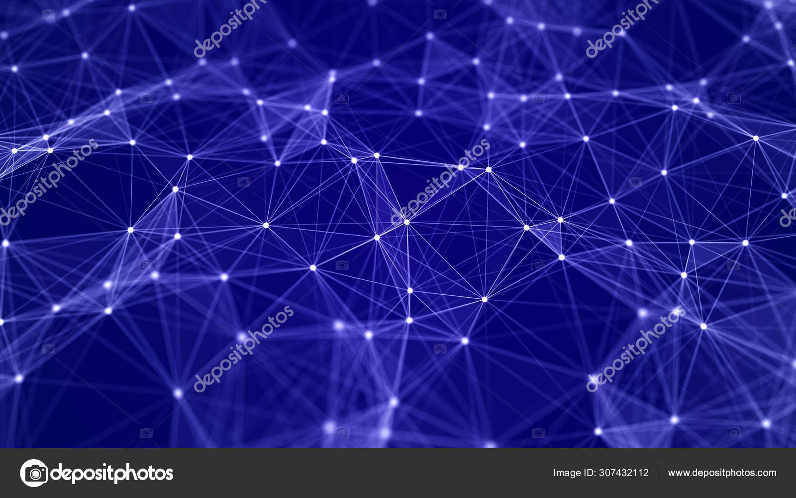 Network connection structure. Big data digital blue background. Science  background with connected dots, lines and triangles. 3d rendering. Stock  Photo by ©Lishchyshyn 307432112