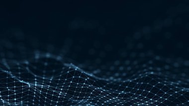 Ağ bağlantı yapısı. İş olayı için arka plan. Bilim geçmişi. Büyük veri dijital arka plan. 3d render.