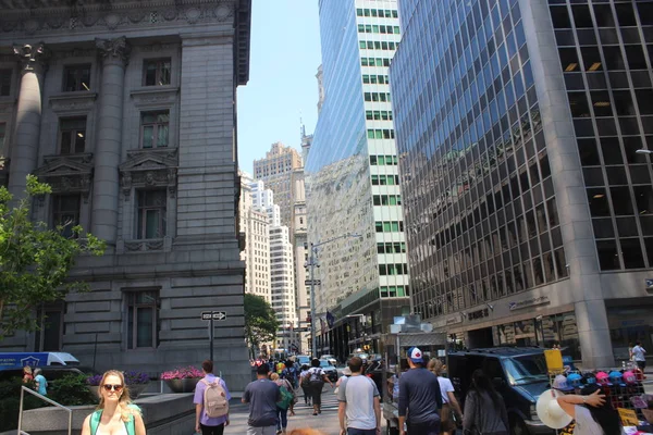 Wall Street Neirhgborhood Dia Regular — Fotografia de Stock