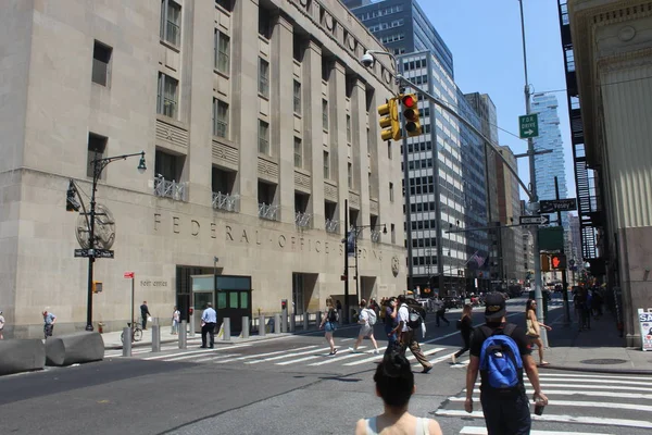 Wall Street Neirhgborhood Dia Regular — Fotografia de Stock