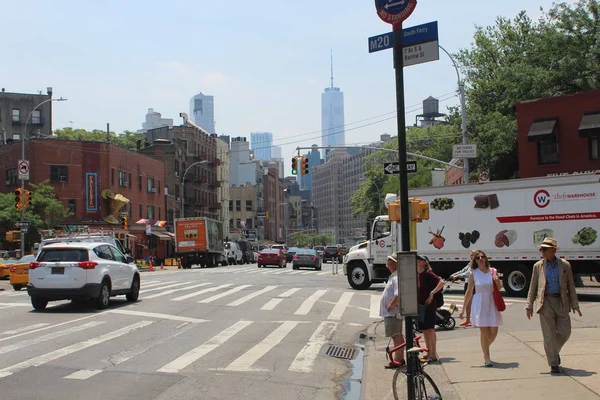 Walking Neighborhoods New York — Stock Photo, Image