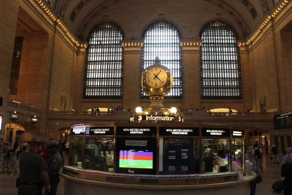 Horloge Sur Gare Centrale Manhattan New York — Photo