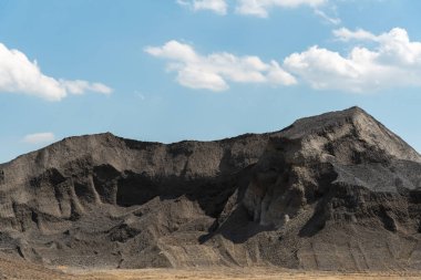 Yeni yol inşaat alanında büyük görünüm