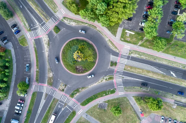 Luchtfoto Driesprong Stad — Stockfoto