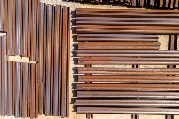 Large View Group Metal Bars — Stock Photo, Image